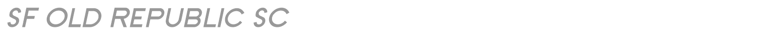 SF Old Republic SC font preview